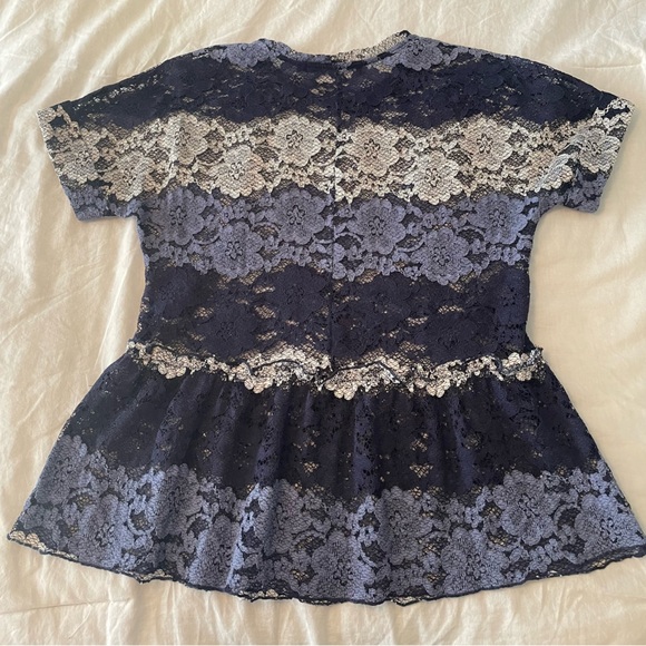 Anthro Lace Peplum Top - Picture 6 of 7